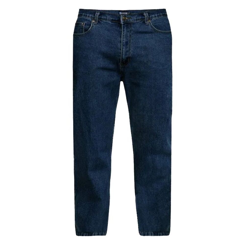 Duke Mens D555 Rockford Carlos Stretch Jeans / Stonewash
